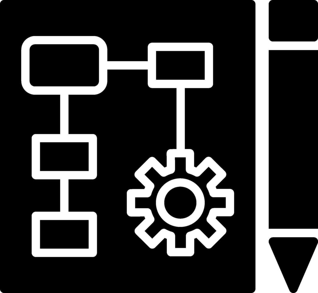 Plan Glyph Icon Design vector