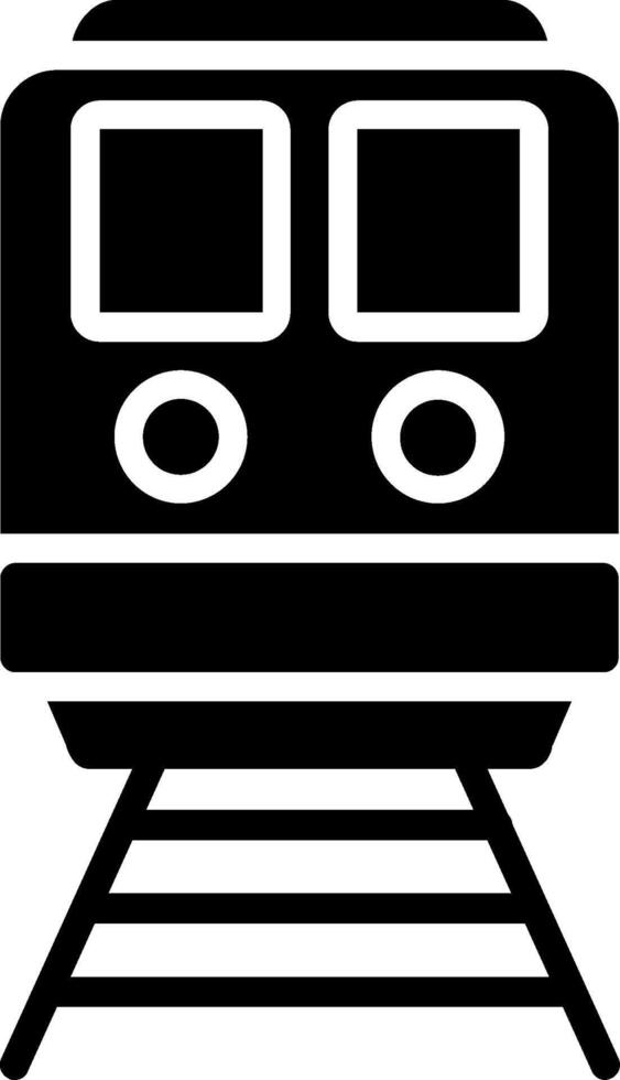 Train Glyph Icon Design vector