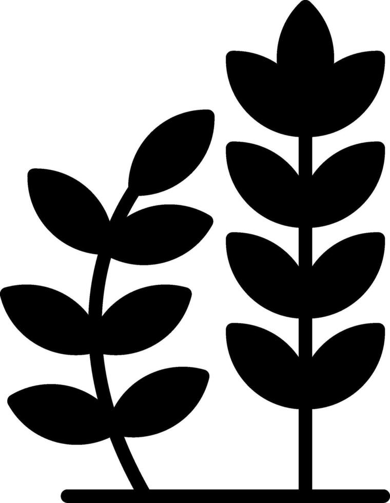 Wheat Glyph Icon Design vector