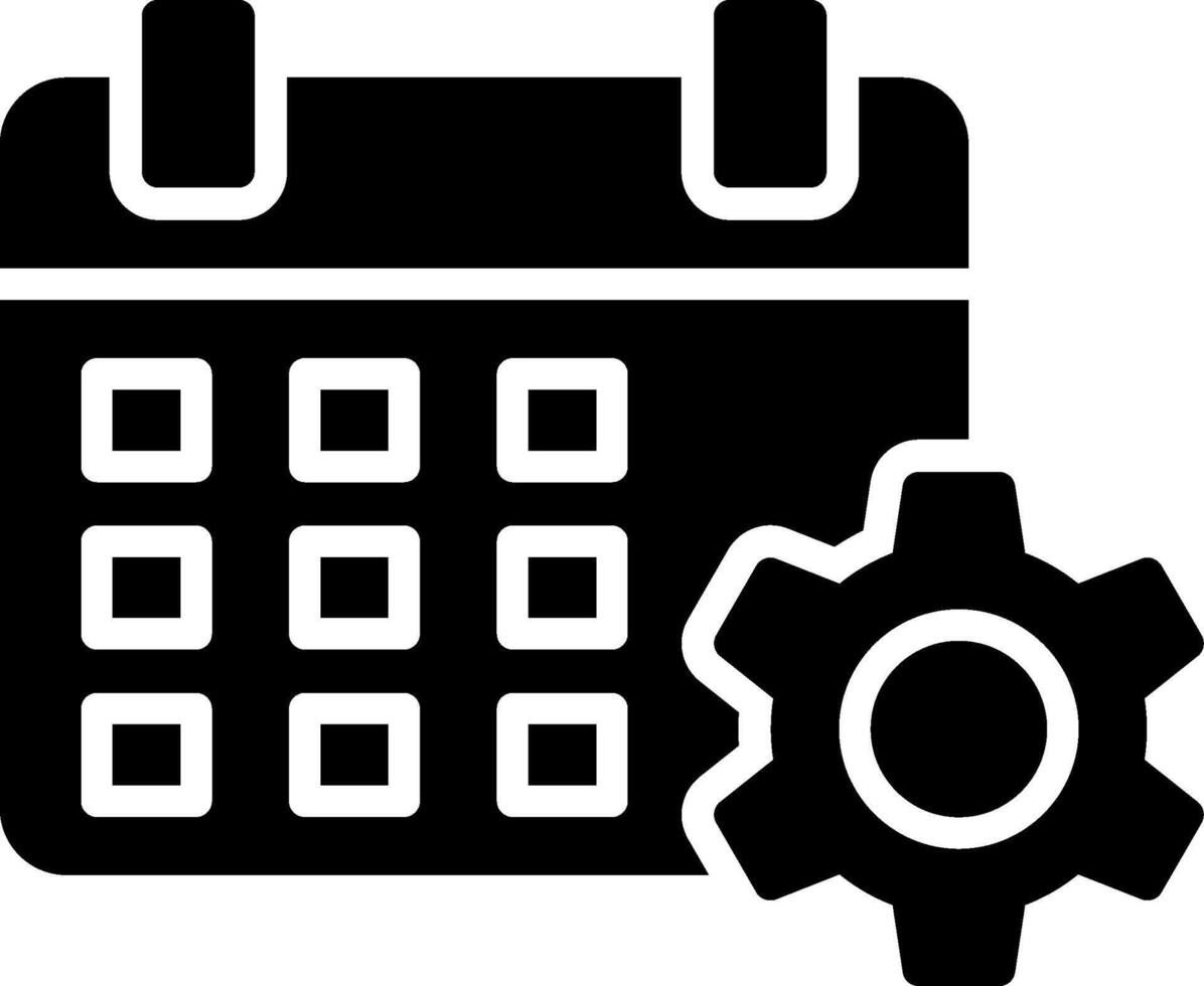 Event Management Glyph Icon Design vector