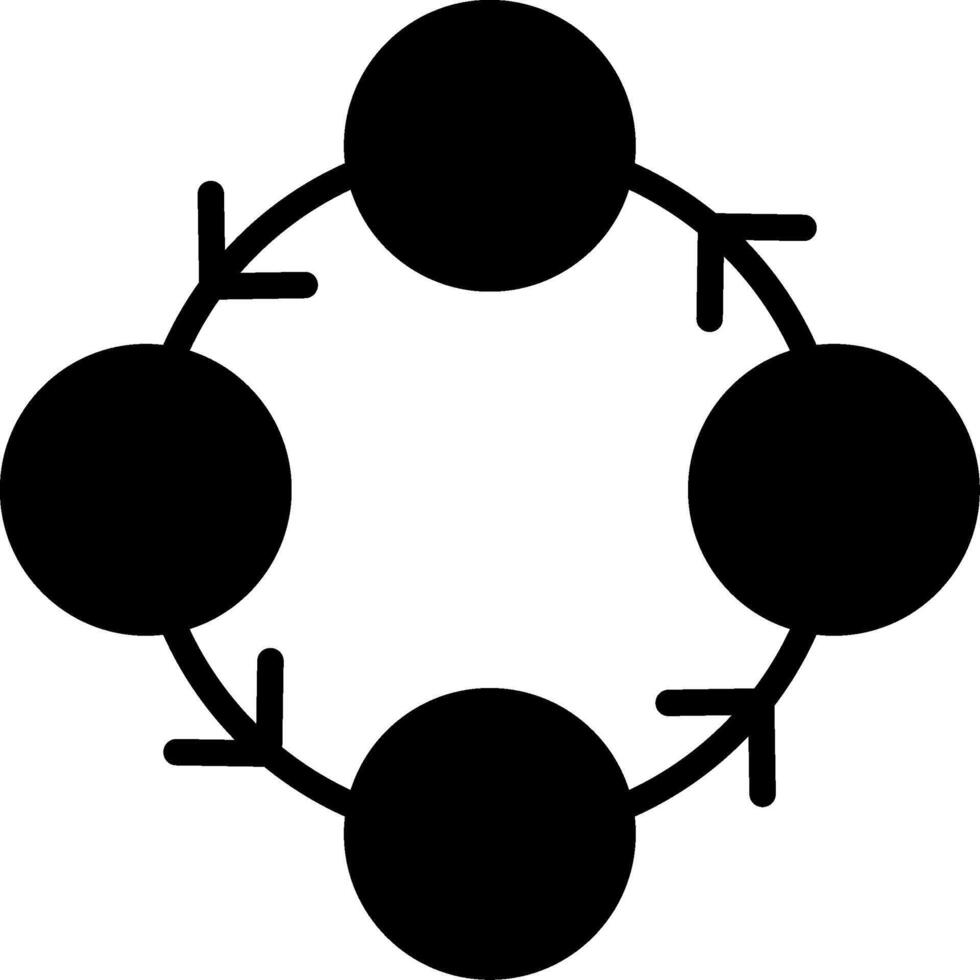 Cycle Glyph Icon Design vector