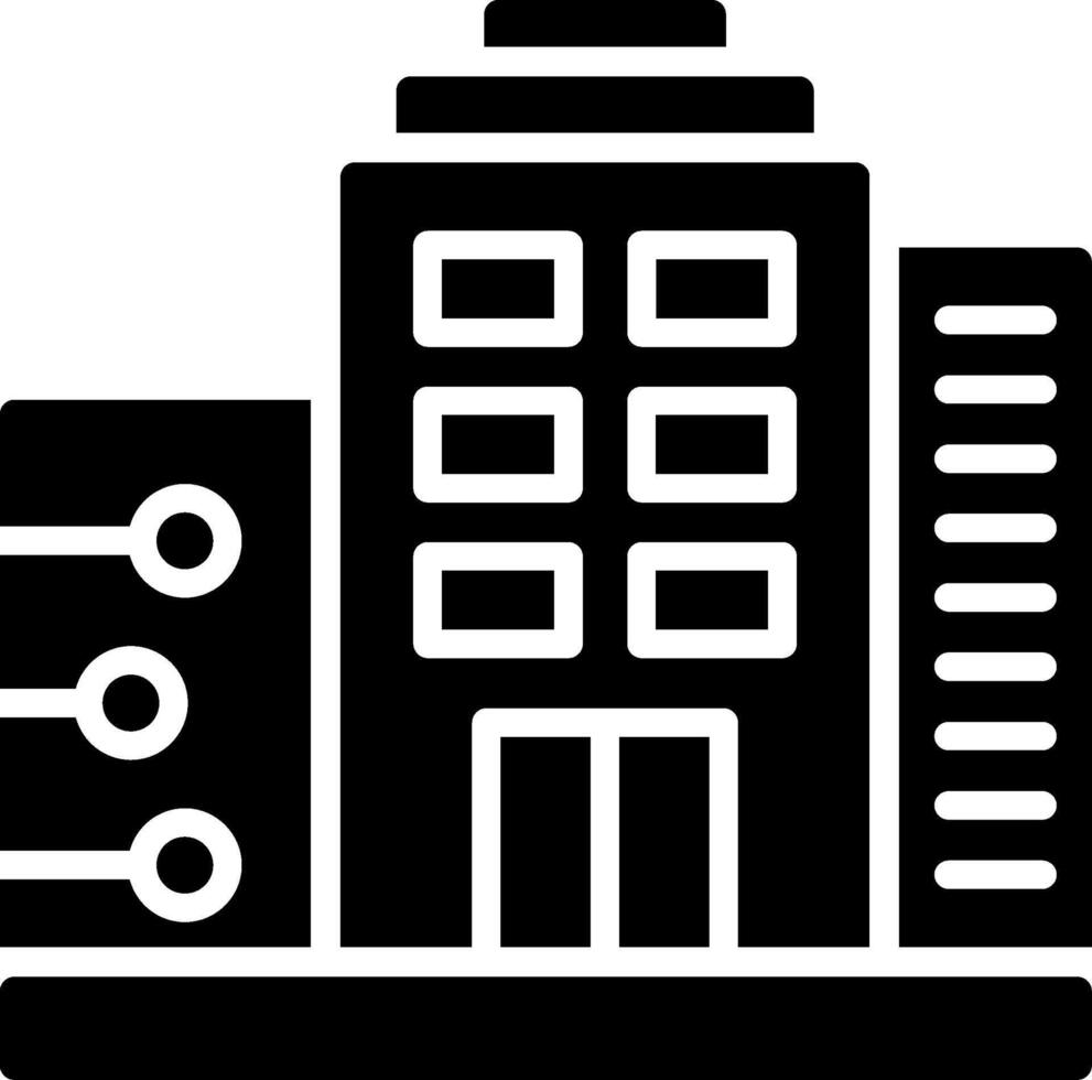 Company Glyph Icon Design vector