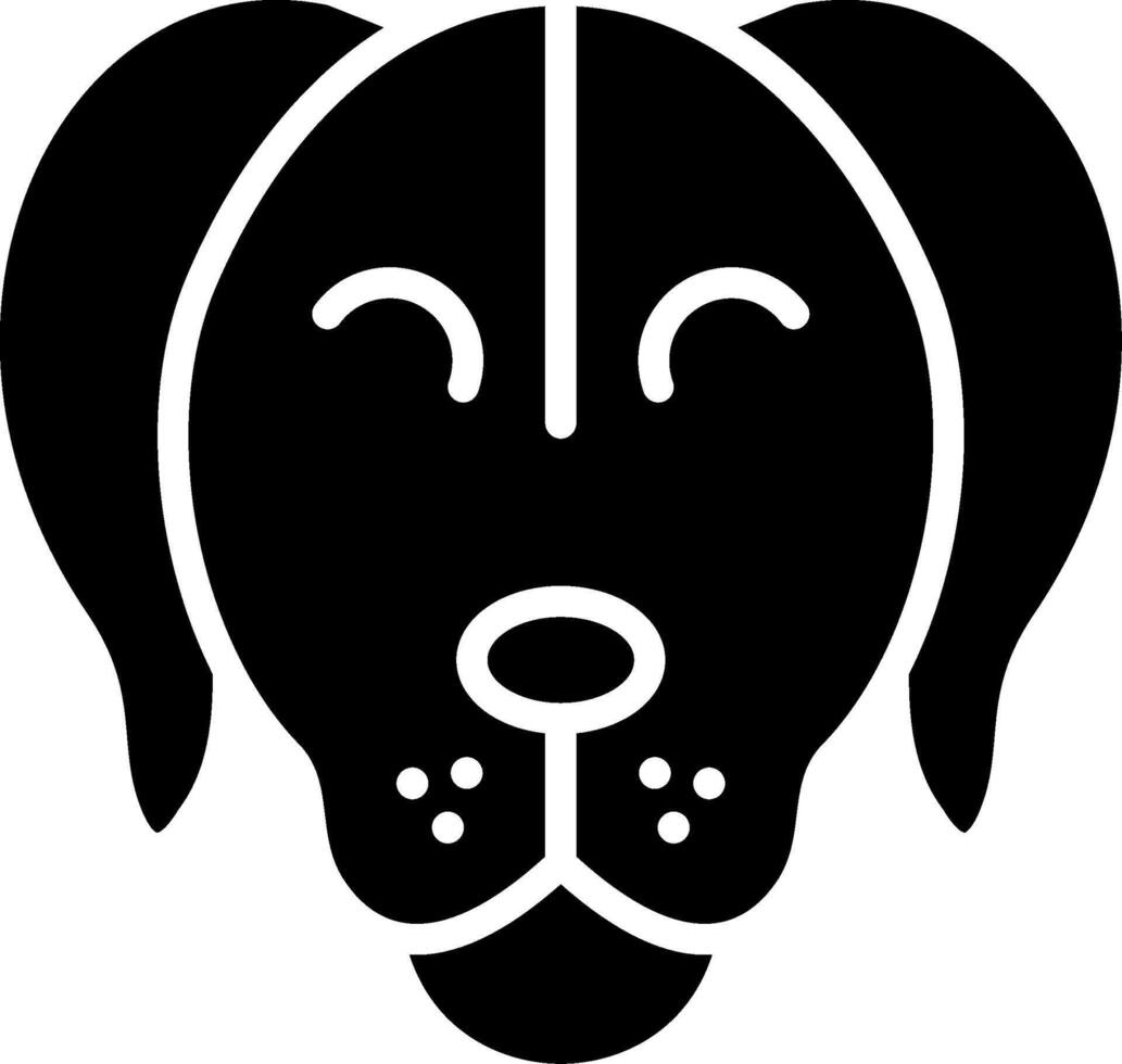 Dog Glyph Icon Design vector
