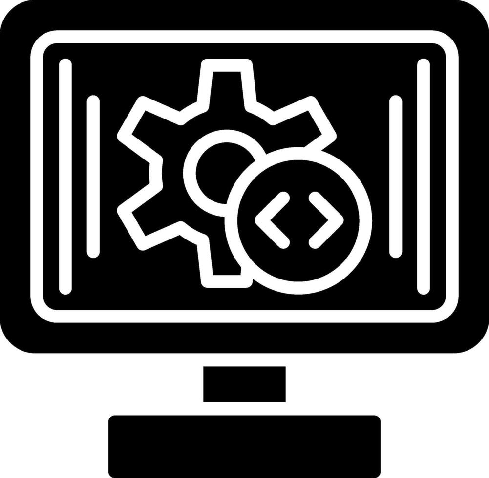 Development Glyph Icon Design vector