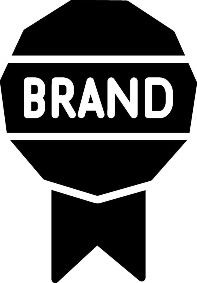 Brand Glyph Icon Design vector