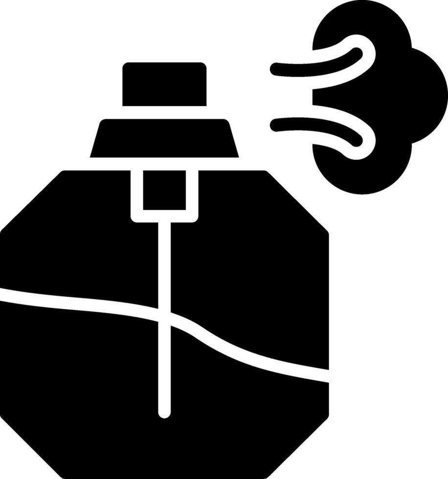 Fragance Glyph Icon Design vector