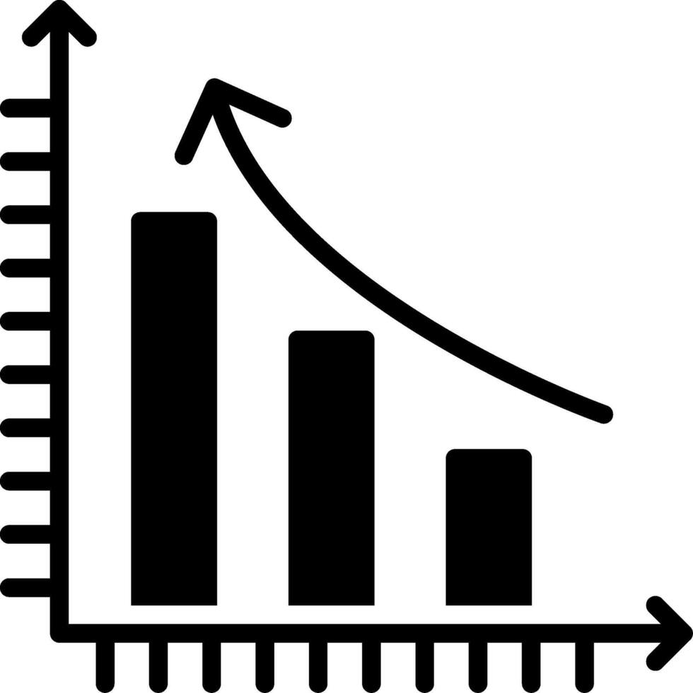 Growth Glyph Icon Design vector
