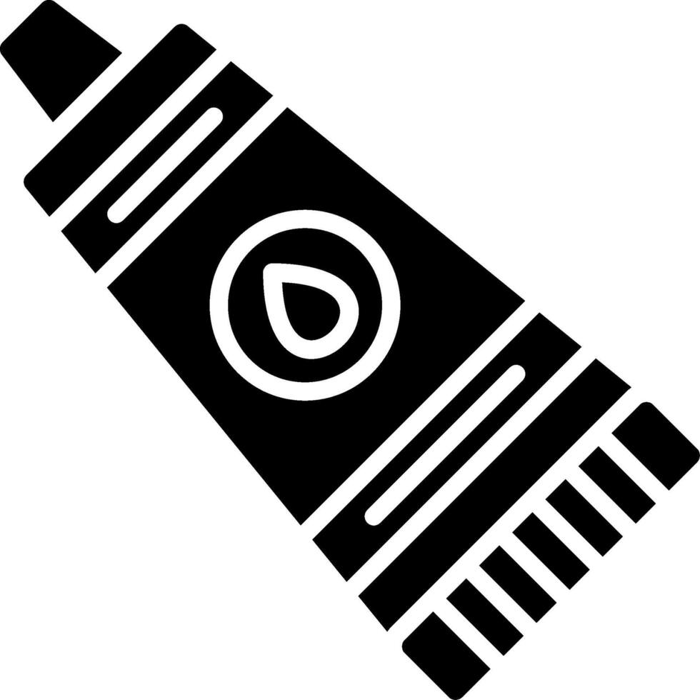Paint Tube Glyph Icon Design vector