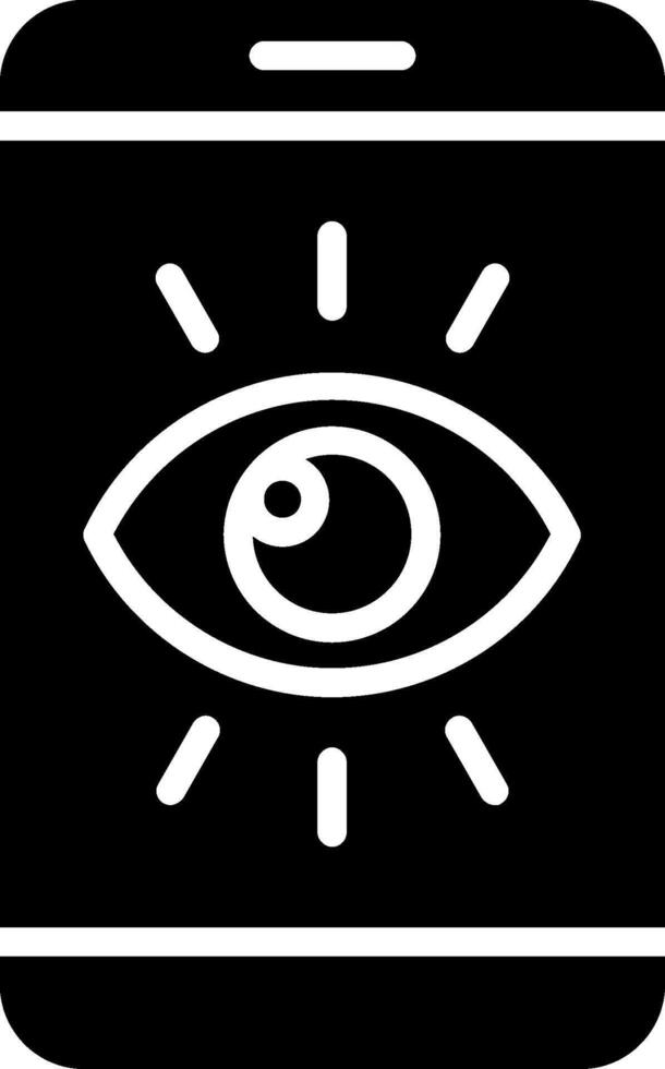 Viewer Glyph Icon Design vector