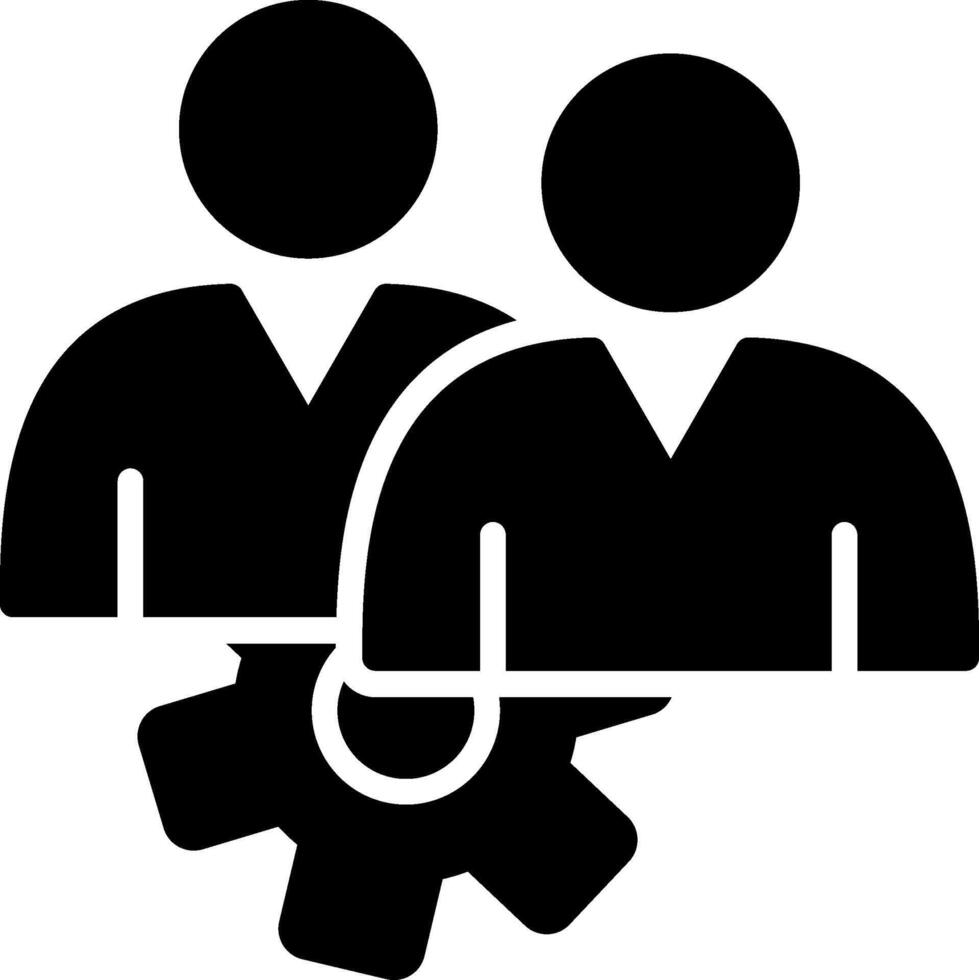 Management Glyph Icon Design vector