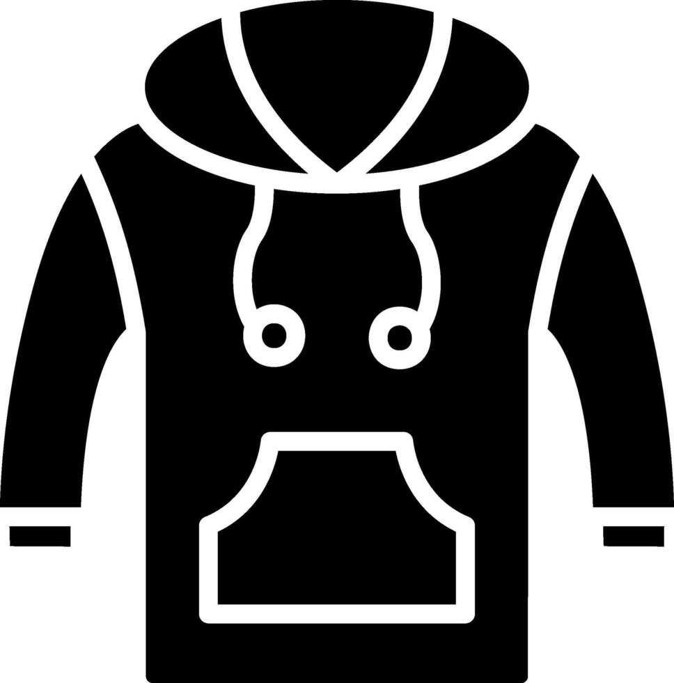 Sweatshirt Glyph Icon Design vector