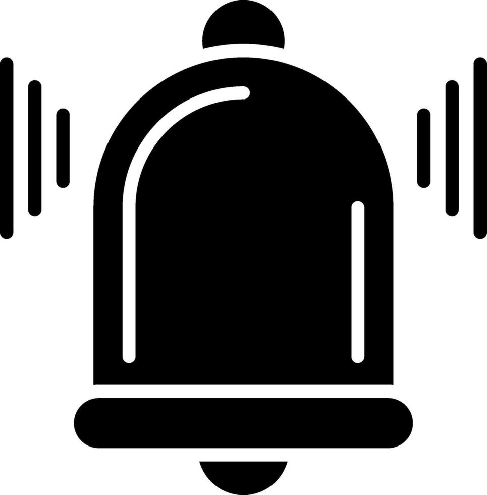 Bell Glyph Icon Design vector