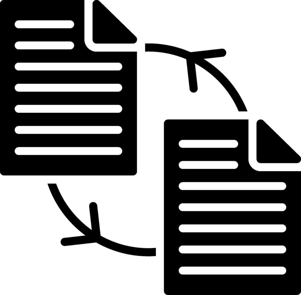 File Sharing Glyph Icon Design vector