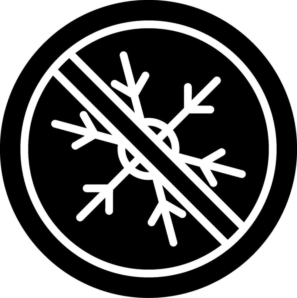 Snow Glyph Icon Design vector