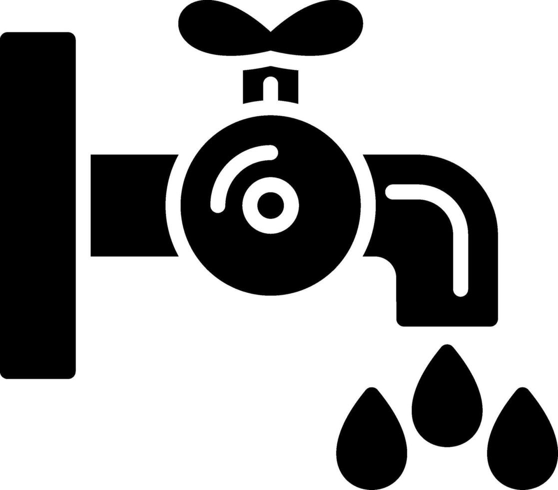 Tap Glyph Icon Design vector
