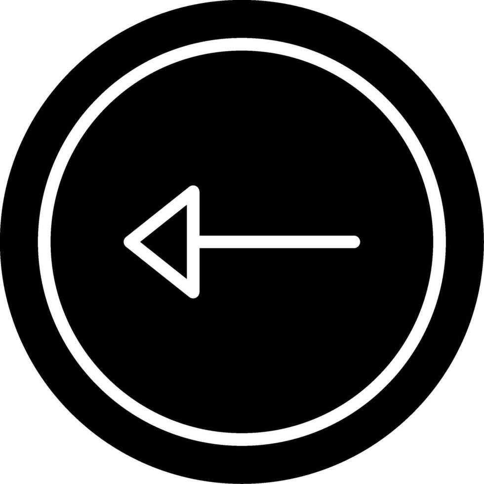 Back Glyph Icon Design vector