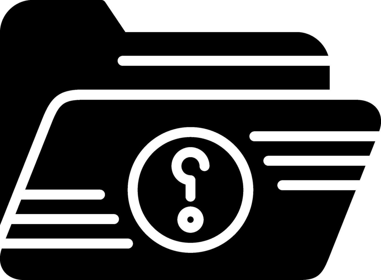 Question Glyph Icon Design vector