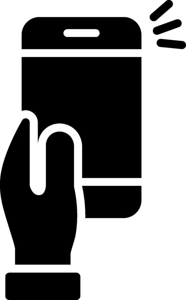 Selfie Glyph Icon Design vector