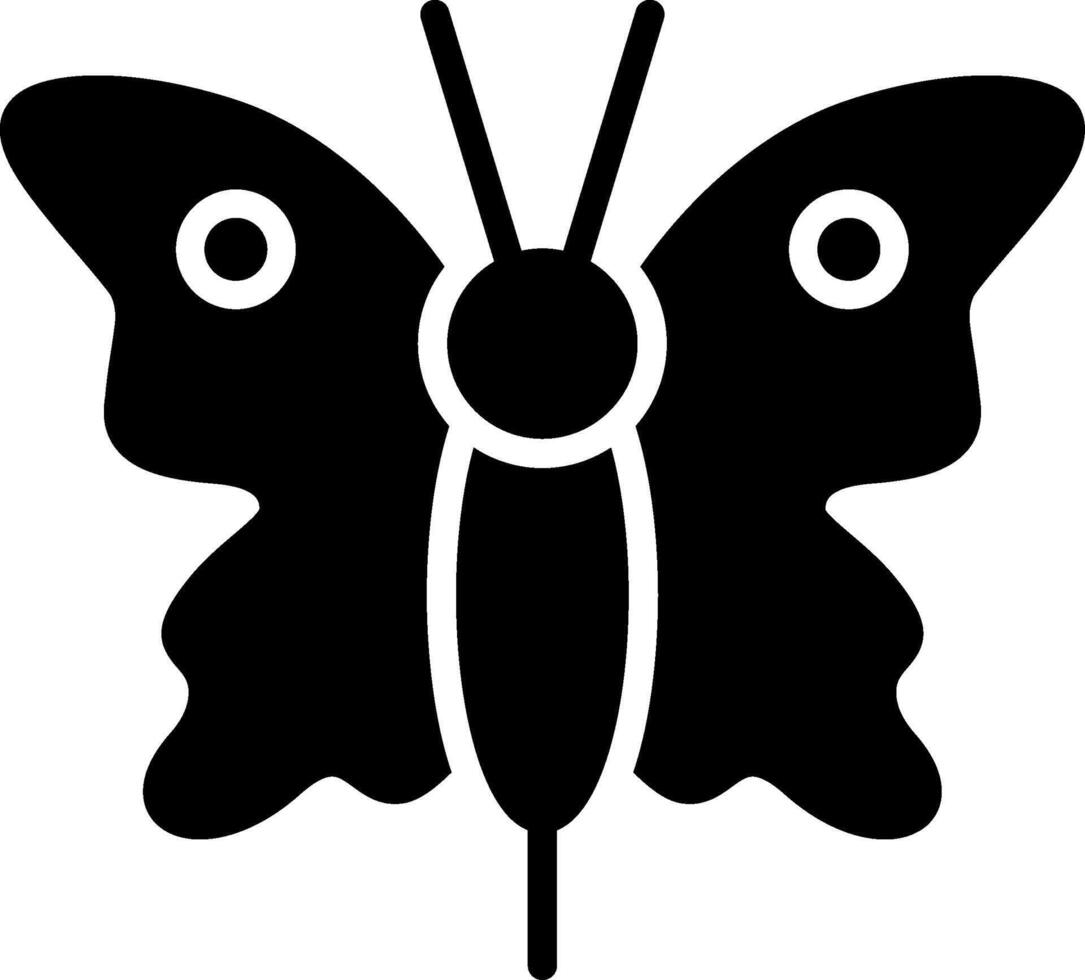 Butterfly Glyph Icon Design vector