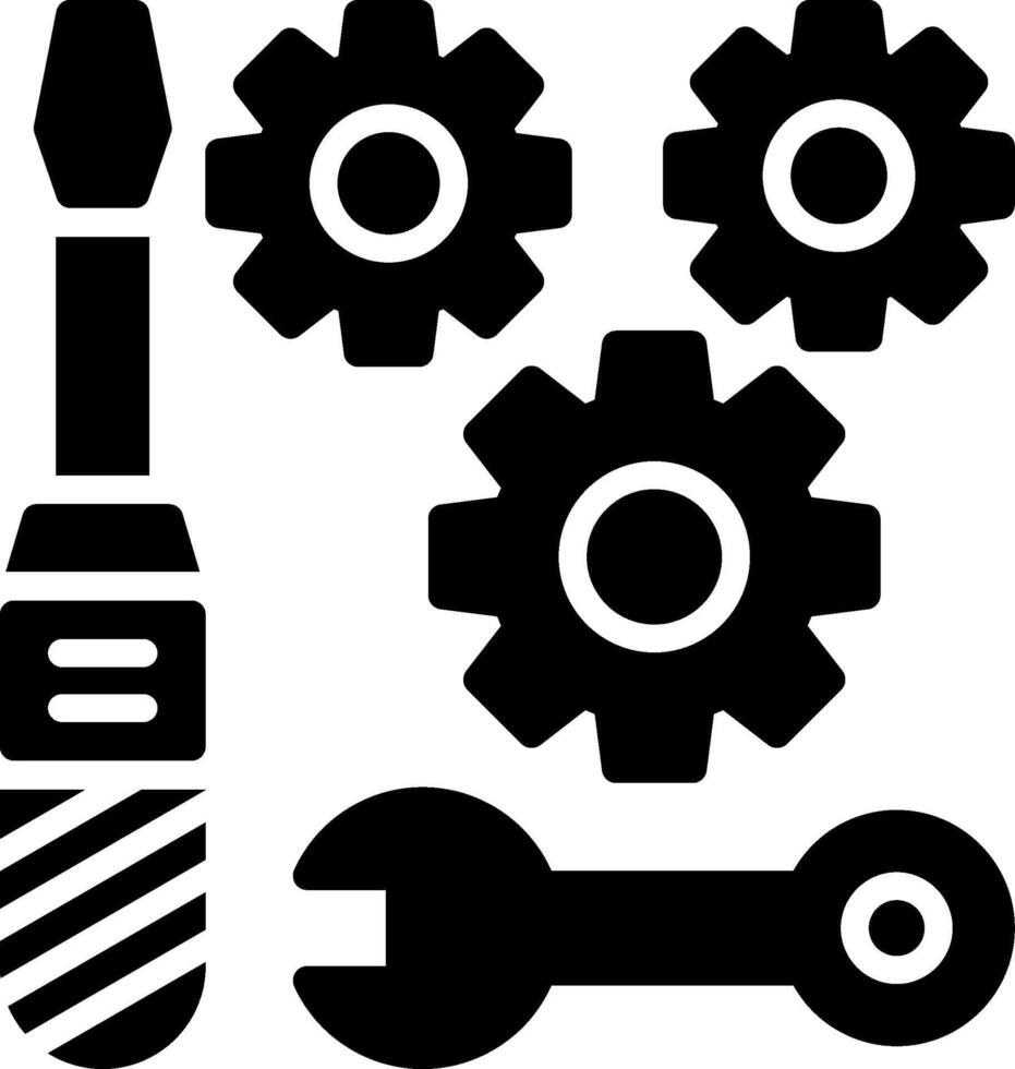 Repair Glyph Icon Design vector