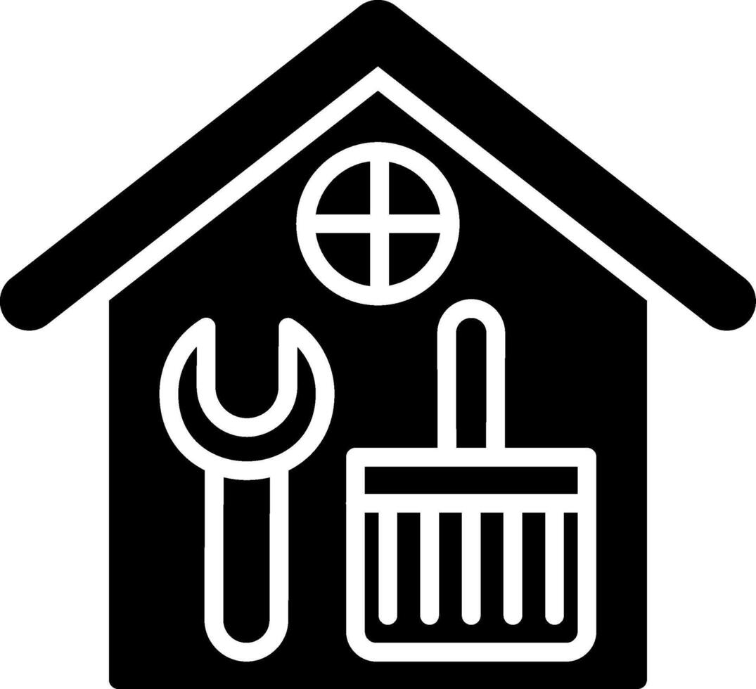 Renovation Glyph Icon Design vector