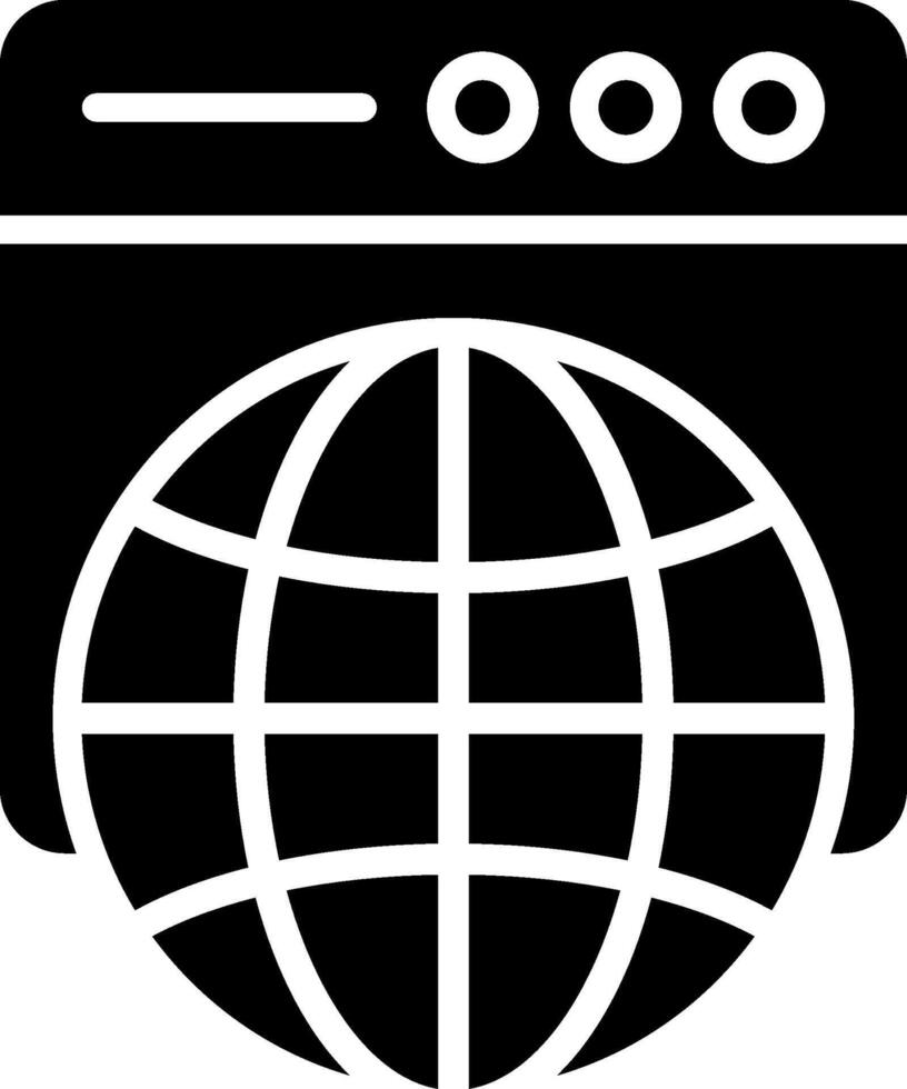 Web Hosting Glyph Icon Design vector