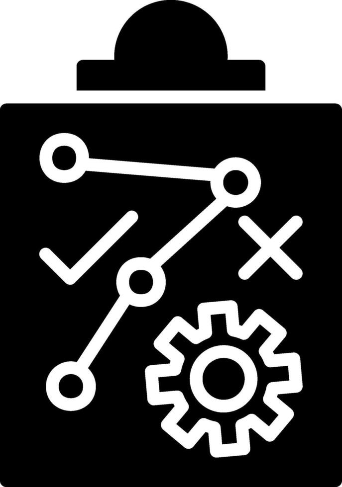 Strategy Glyph Icon Design vector