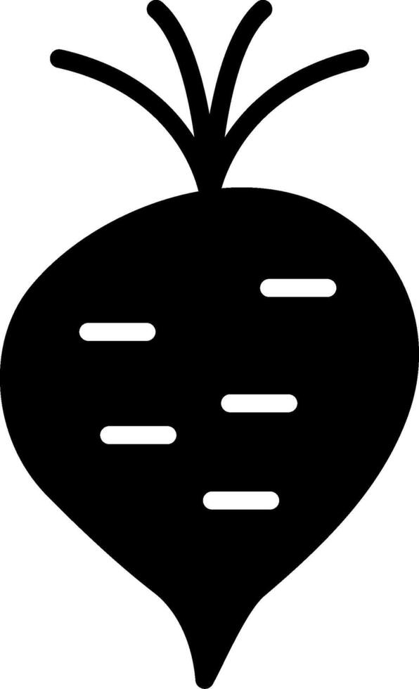 Beet Glyph Icon Design vector