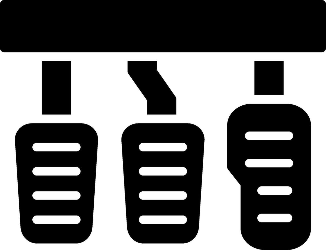 Car Pedals Glyph Icon Design vector