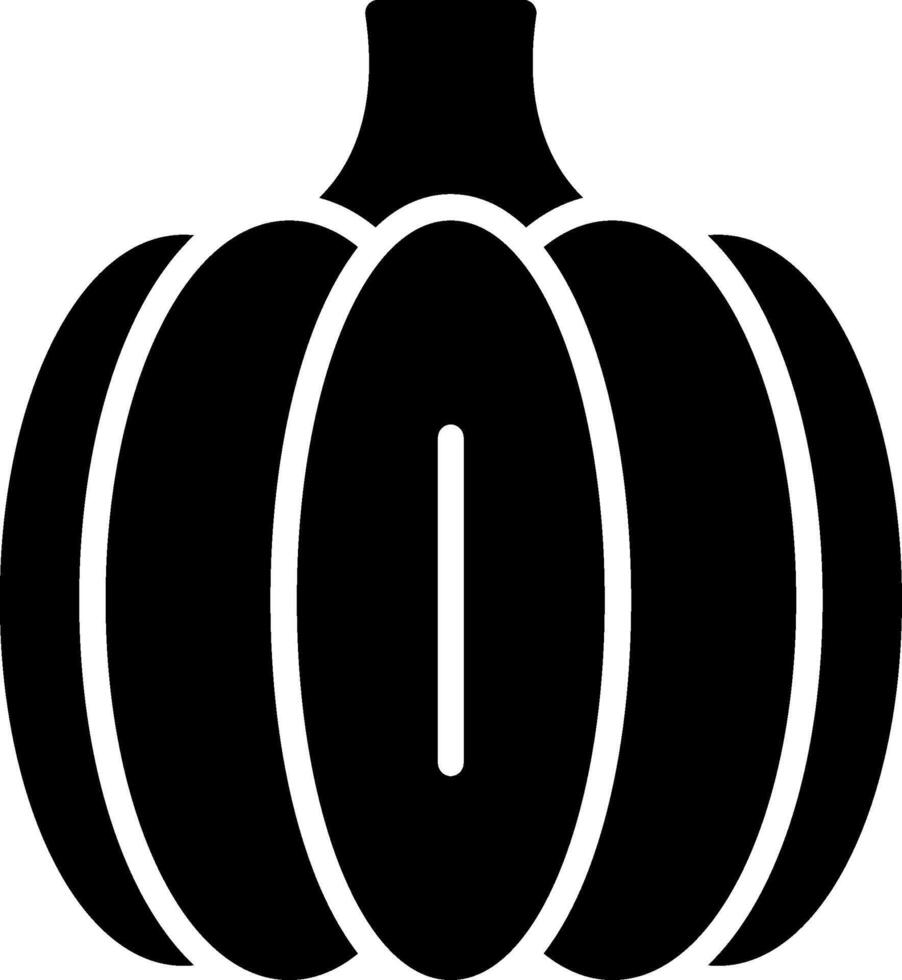 Pumpkin Glyph Icon Design vector
