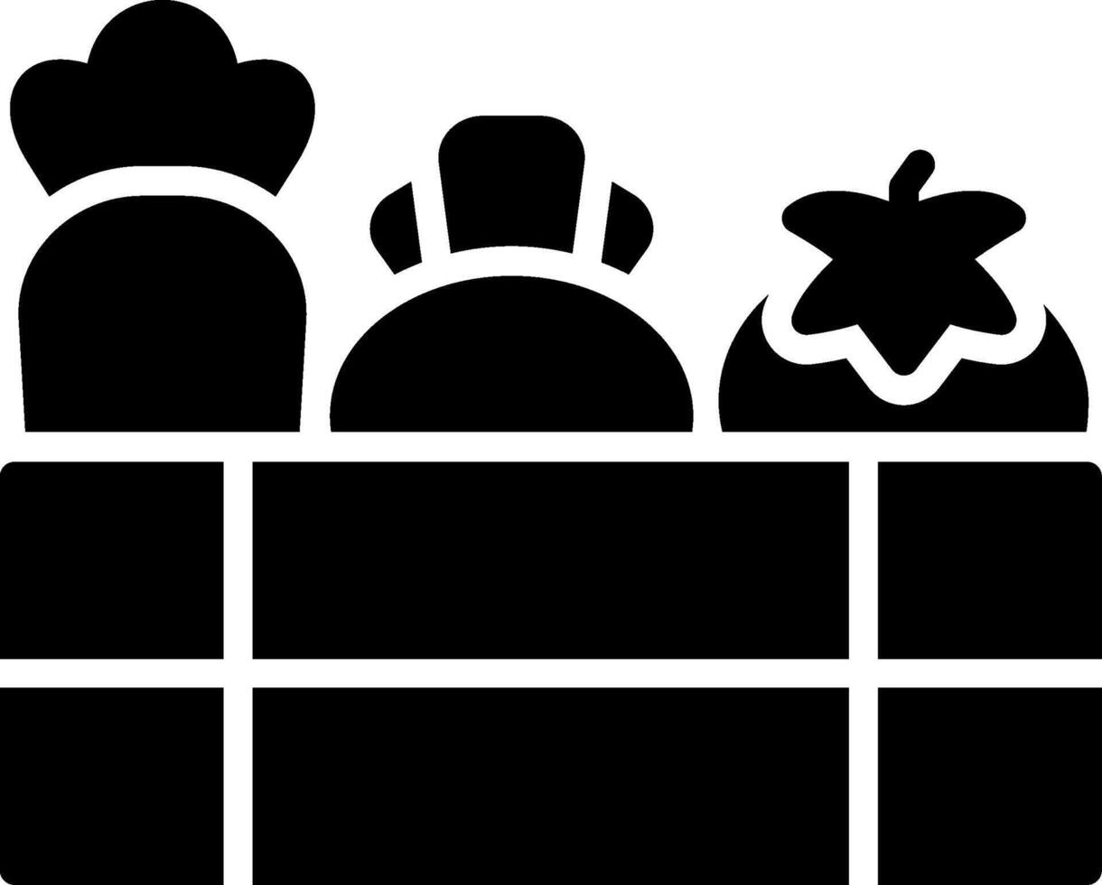Vegetable Glyph Icon Design vector