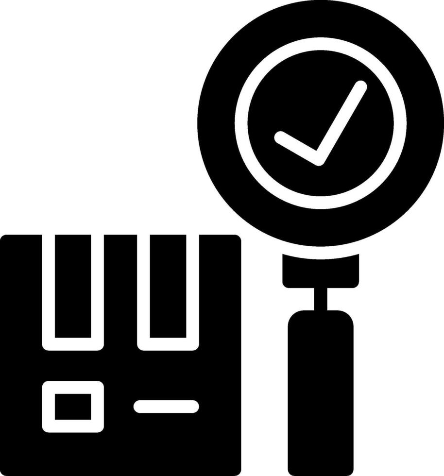 Search Glyph Icon Design vector