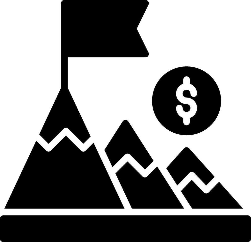 Missions Glyph Icon Design vector