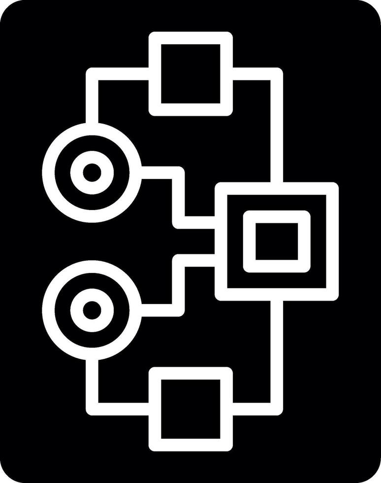 Plan Glyph Icon Design vector