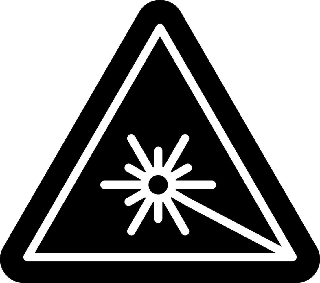 Laser Glyph Icon Design vector