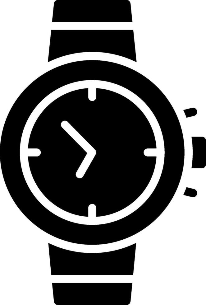 Wristwatch Glyph Icon Design vector