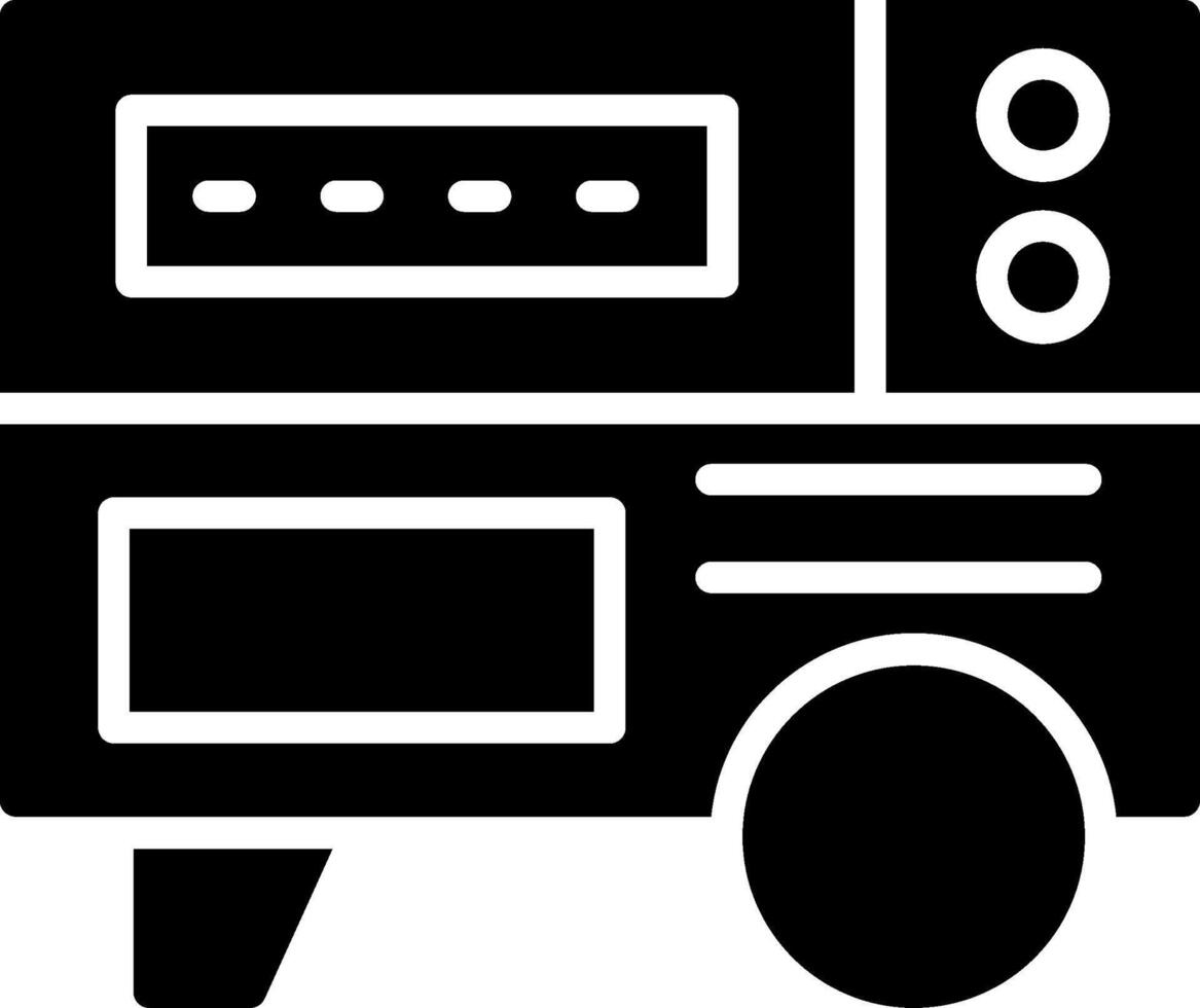 Generator Glyph Icon Design vector
