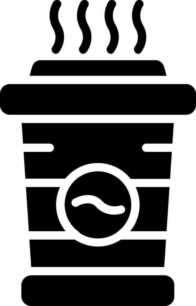 Coffee Glyph Icon Design vector
