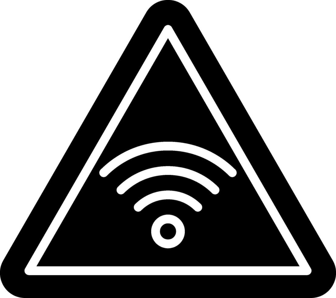 Wifi Glyph Icon Design vector