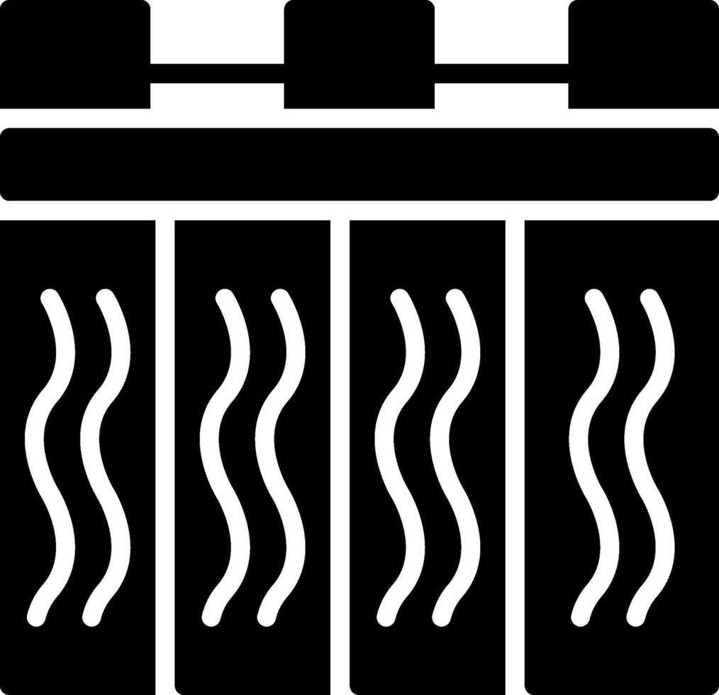 Hydroelectric Power Station Glyph Icon Design vector