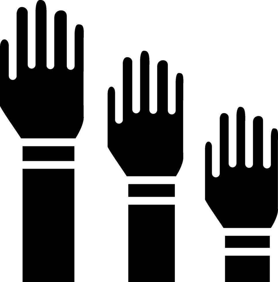 Vote Glyph Icon Design vector