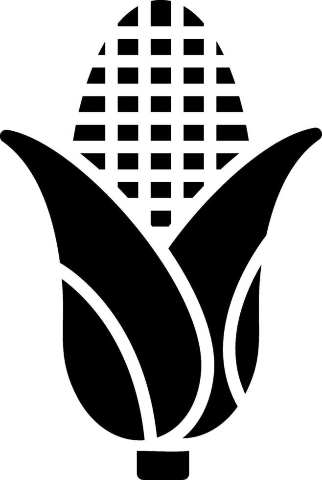 Corn Glyph Icon Design vector