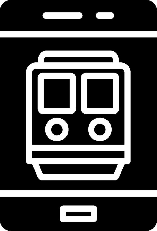 Smartphone Glyph Icon Design vector