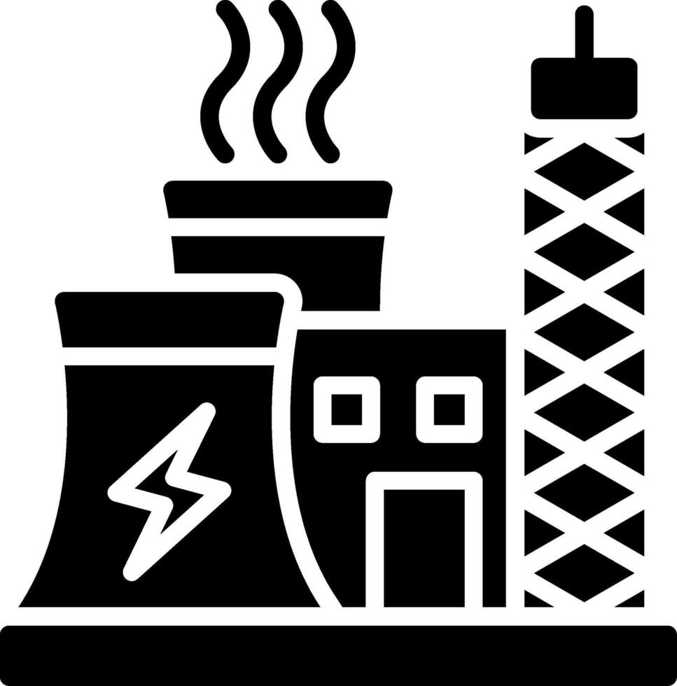 Power Industry Glyph Icon Design vector