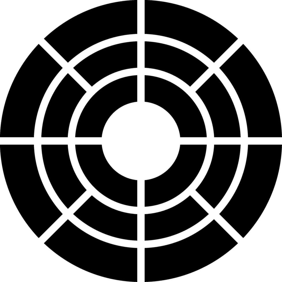 Color Circle Glyph Icon Design vector