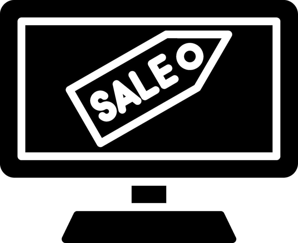 Sale Glyph Icon Design vector