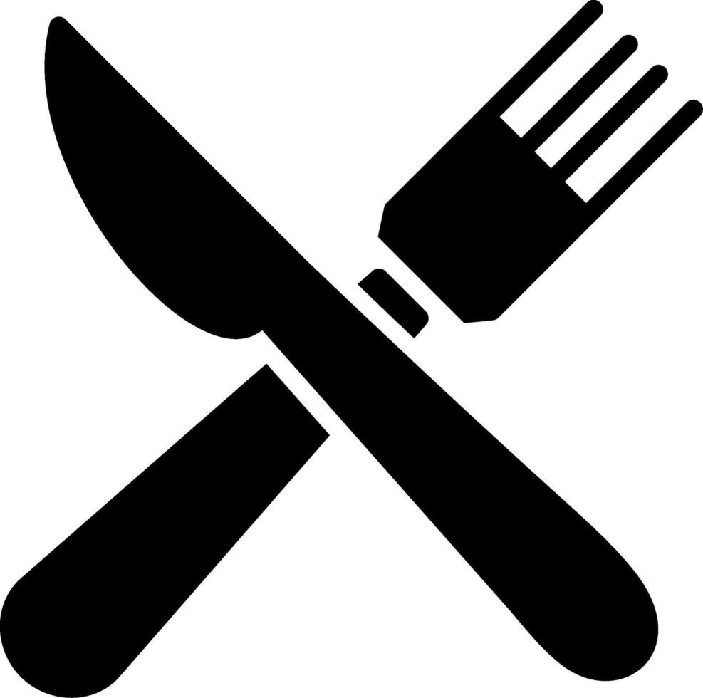 Cutlery Glyph Icon Design vector
