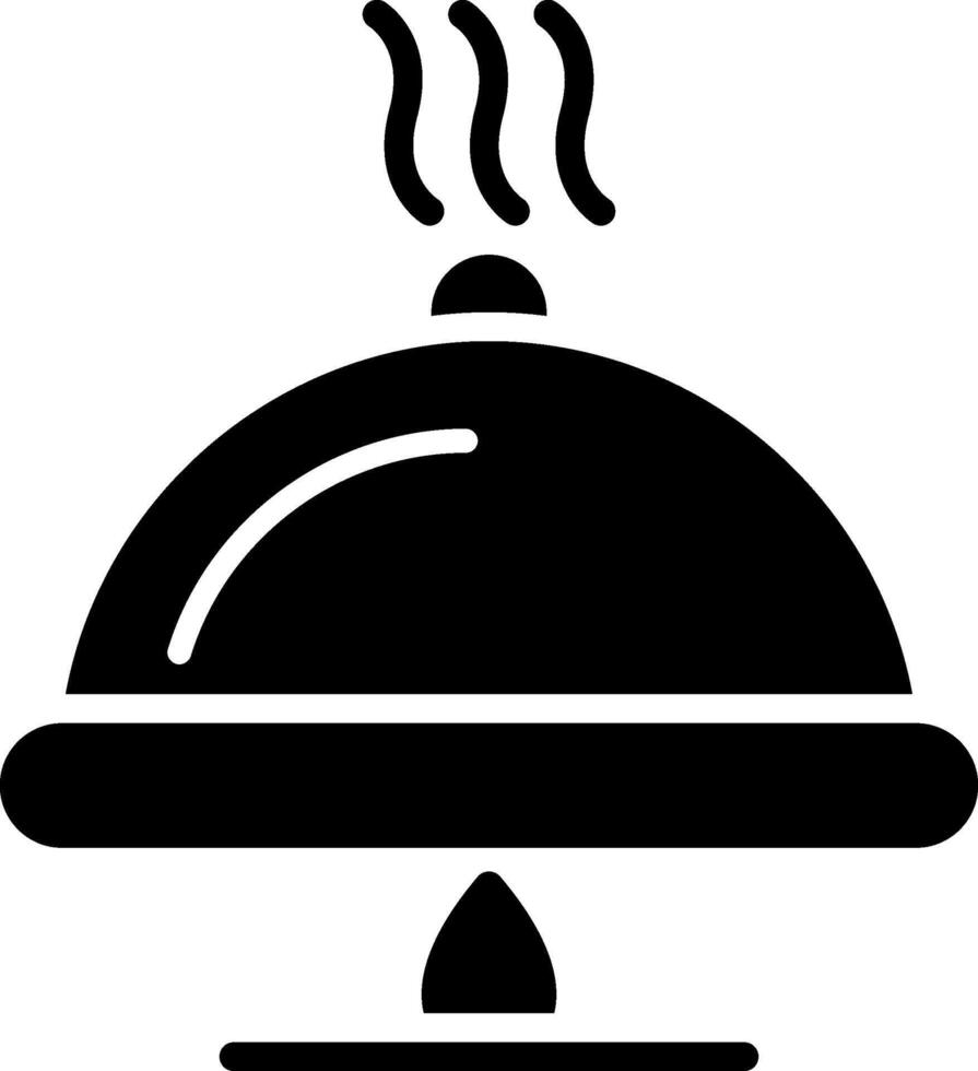 Dish Glyph Icon Design vector