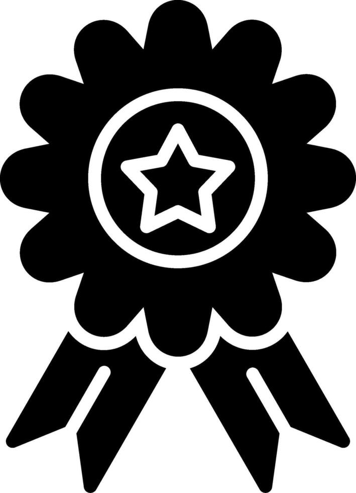 Badge Glyph Icon Design vector
