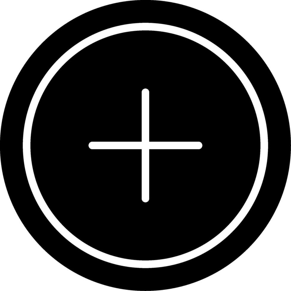 Add Glyph Icon Design vector